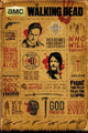 Walking Dead Infographic Poster Print - 22x34