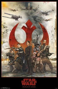 Star Wars Rogue One Assemble Poster Print - 22x34