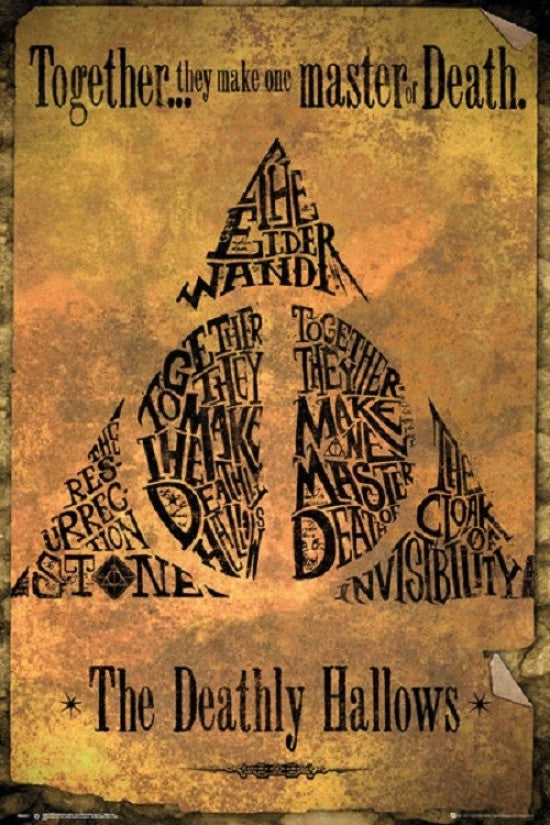 Harry Potter Deathly Hallows Master of Death Poster Print