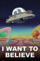 Rick and Morty 'I Want to Believe' Poster Print - 22x34