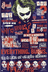 Batman Joker Quotographic Rolled Poster Print