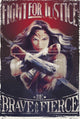 Wonder Woman Fight Poster Print - 22x34 Rolled Poster
