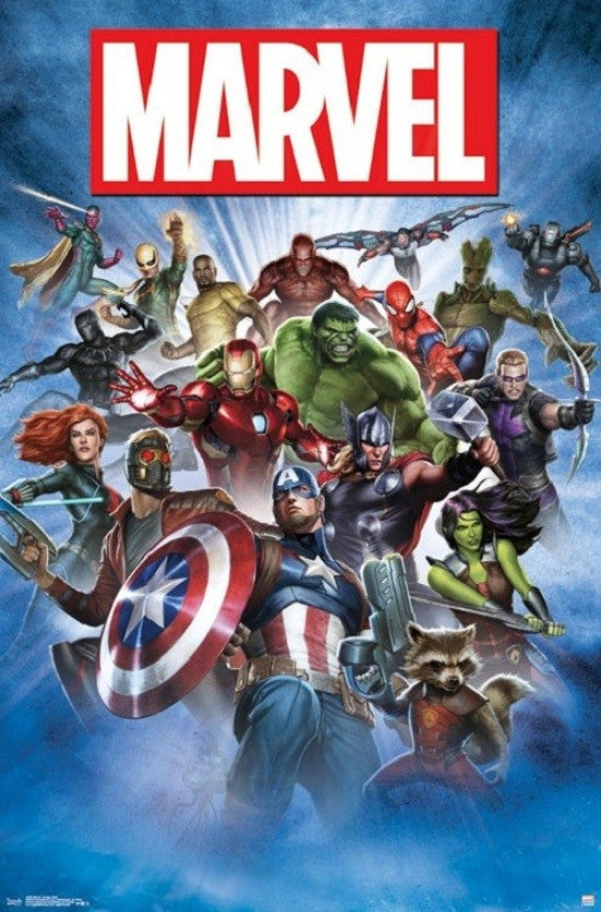 Marvel Comics Super Hero Breakout Poster Print 22x34