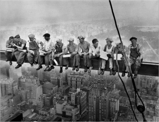 Lunch on a Skyscraper Poster Print - 24x36 Rolled Art