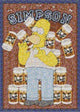 Homer Simpson Duff Collage Poster featuring vibrant colors and playful design.
