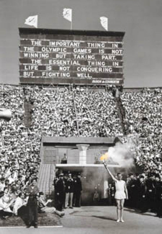 1948 Olympics Taking Part Poster Print - Rolled Poster