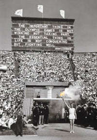 1948 Olympics Taking Part Poster Print - Rolled Poster