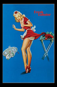 Fresh Lobster Rolled Poster Print - 22x34