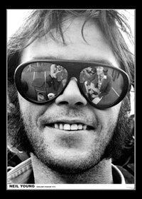 Neil Young Oakland Stadium 1974 Poster Print - 22x34