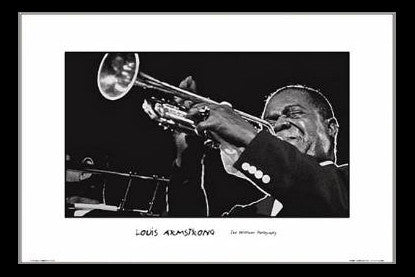 Louis Armstrong Trumpet Poster Print - Perfect for Music Lovers