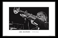 Louis Armstrong Trumpet Poster Print - Perfect for Music Lovers