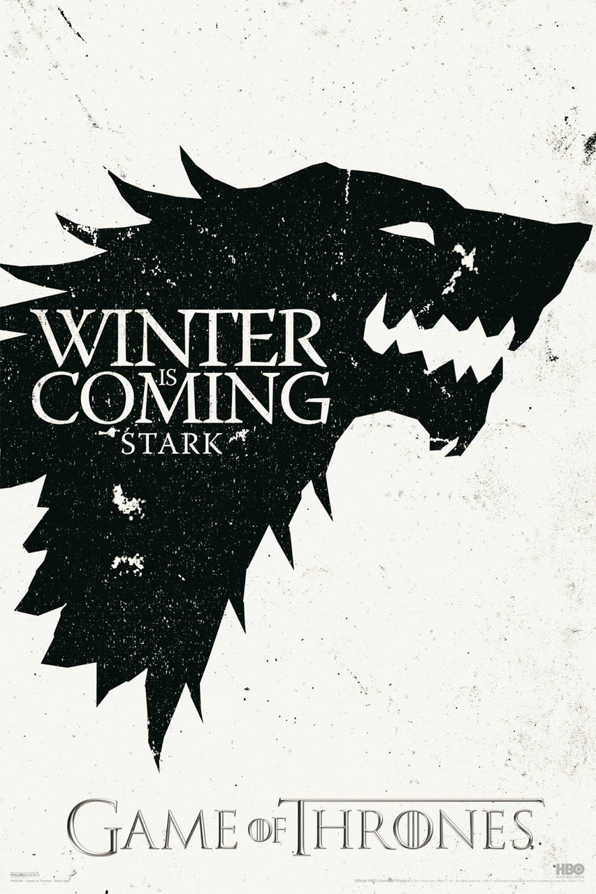 Game of Thrones Winter Is Coming Poster Print - 22x34