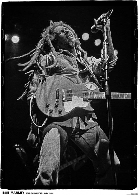 Bob Marley Brighton Live Concert Poster Print - 22x34