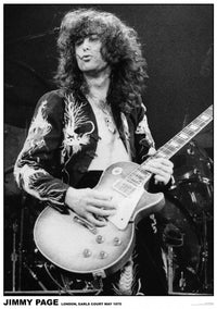 Led Zeppelin Jimmy Page Earls Court Poster Print - 24x36