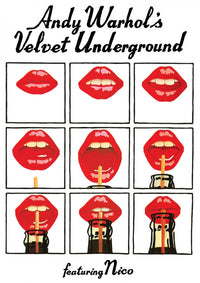 Velvet Underground Lips Poster Print - Andy Warhol Art