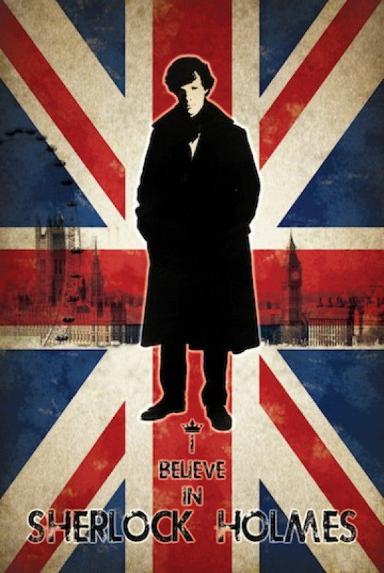 Sherlock Union Jack Rolled Poster Print - 22x34