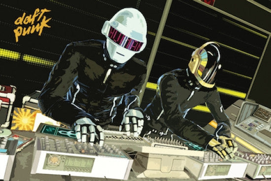 Daft Punk Decks Poster Print - 36x24 Rolled Poster