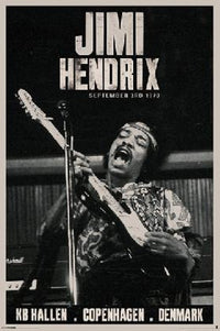 Jimi Hendrix Copenhagen Poster Print - 22x34 Rolled Poster