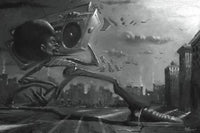 Justin Bua Boom Box Rolled Poster Print - 34x22