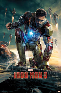Iron Man 3 Movie Poster Print Featuring Robert Downey Jr.