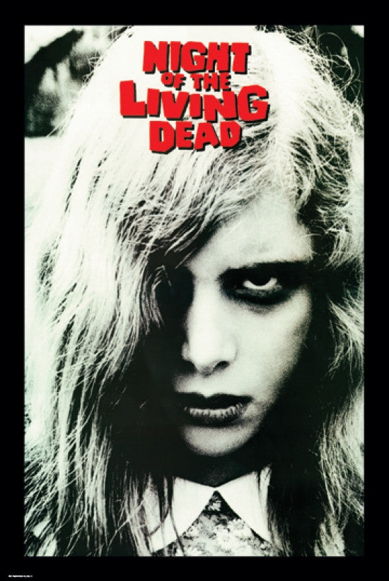 Night Of The Living Dead Girl Face Rolled Poster Print