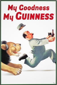 Guinness Lion Poster Print - Perfect for Home or Office