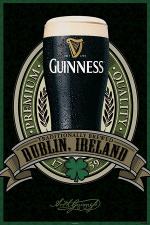 Guinness Pint Poster Print - 24x36 Rolled Poster