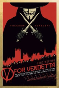 V For Vendetta Freedom Forever Rolled Poster Print