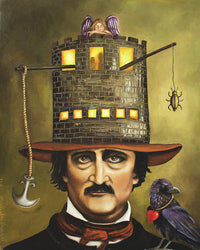 Edgar Allan Poe Hat Poster Print - 22x34 Rolled Poster