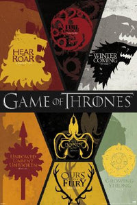 Game of Thrones Sigils Rolled Poster Print - 22x34