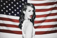Lana Del Rey Flag Poster Print - 36x24 Rolled Poster