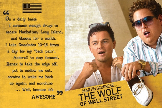 Wolf Of Wall Street Quote Rolled Poster Print - 34x22