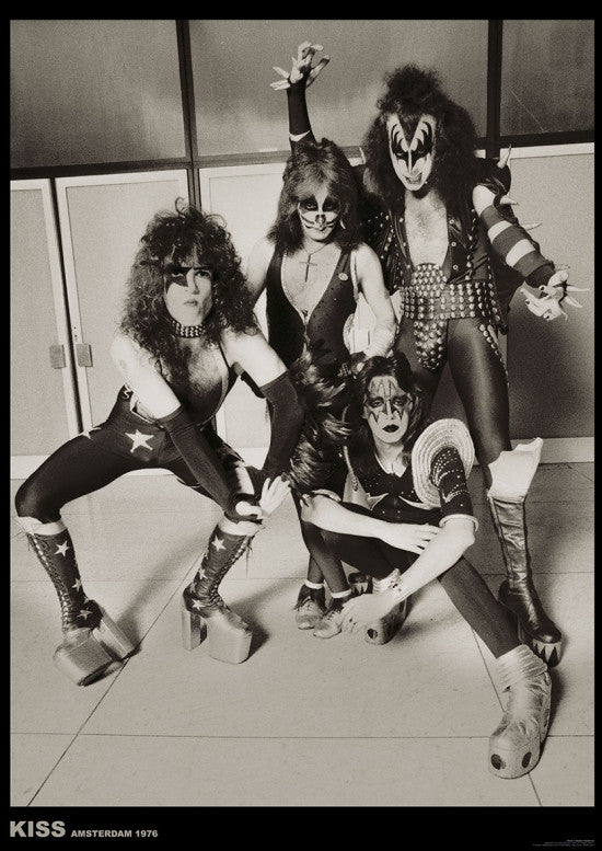 Kiss Amsterdam 1976 Poster Print - Rolled Poster 22x34