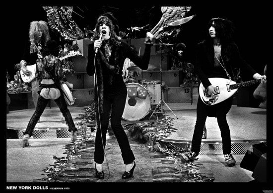 New York Dolls Live On Stage Rolled Poster Print - 34x22