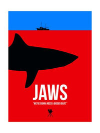 Jaws Bigger Boat Poster Print - 22x34 Rolled Poster