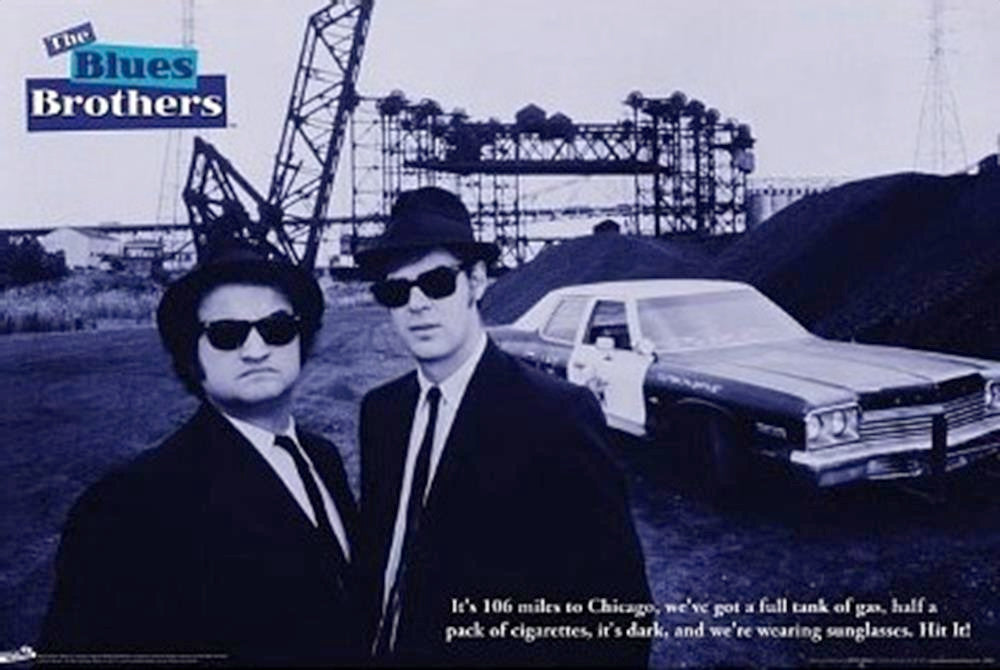 Blues Brothers Quote Rolled Poster Print - 22x34