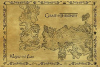 Game of Thrones Antique Map Poster Print - 34x22 Roll | Posterazzi