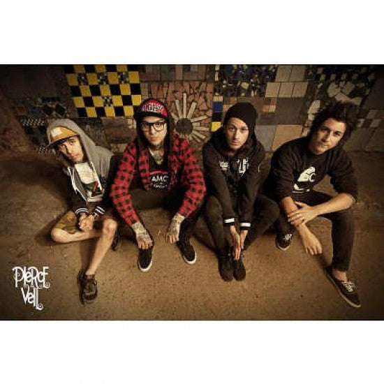 Pierce The Veil Sitting Group Poster Print - 34x22