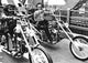 Easy Rider Bridge Bikes On Bridge Rolled Poster Print