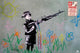 Banksy Crayon Shooter Poster Print - 34x22 Rolled Art