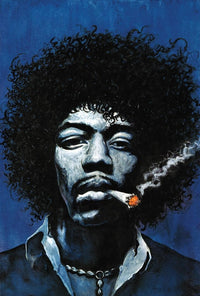 Jimi Hendrix Spliff Painting Poster Print - 22x34