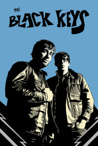 Black Keys Black & Blue Rolled Poster Print - 24x36