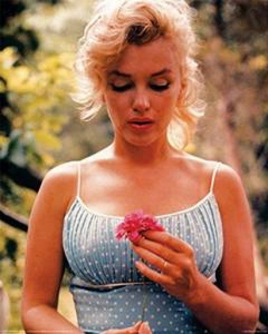 Marilyn Monroe Flower Poster Print - Rolled Poster 22x34