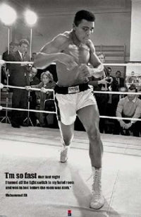 Muhammad Ali 'I'm So Fast' Rolled Poster Print - 34x22