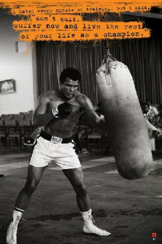Muhammad Ali Punchbag Poster Print - 36x24 Rolled Poster