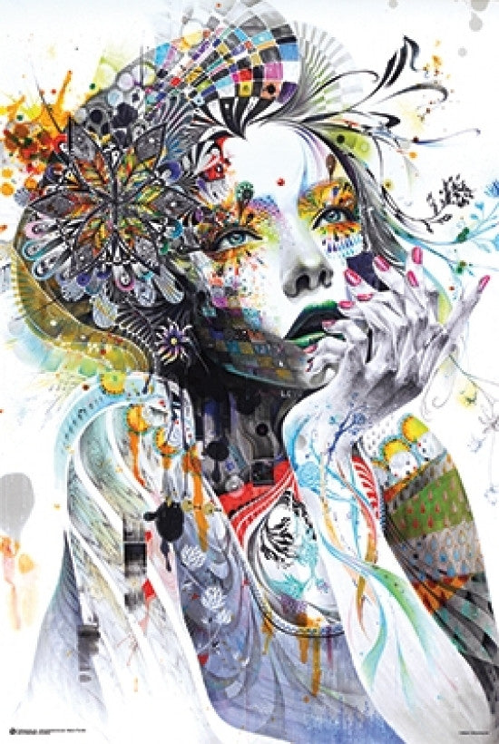 Circulation Fantasy Girl Face Poster Print - 24x36
