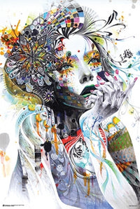 Circulation Fantasy Girl Face Poster Print - 24x36