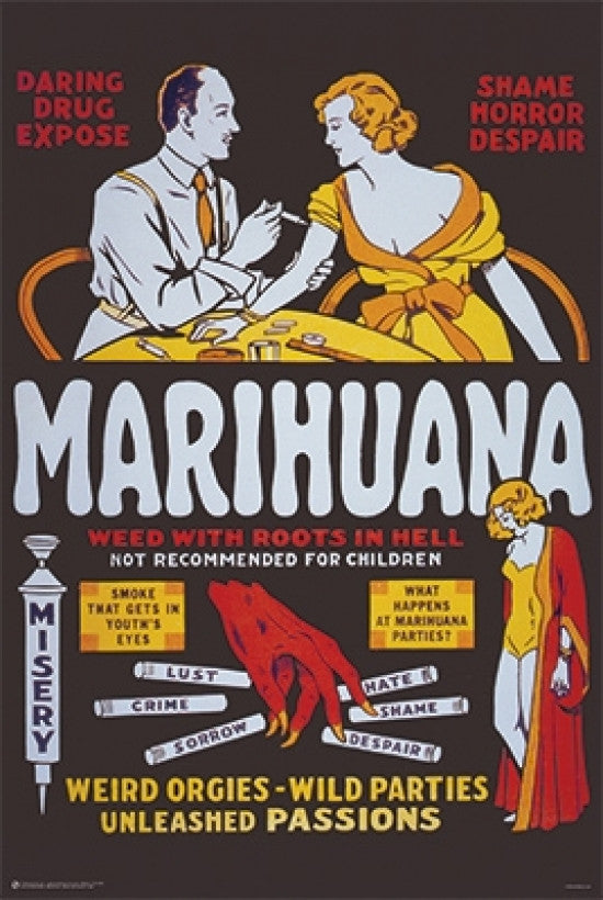 Marihuana Roots In Hell Rolled Poster Print - 22x34