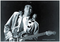 Stevie Ray Vaughan Dates 1954-1990 Rolled Poster Print