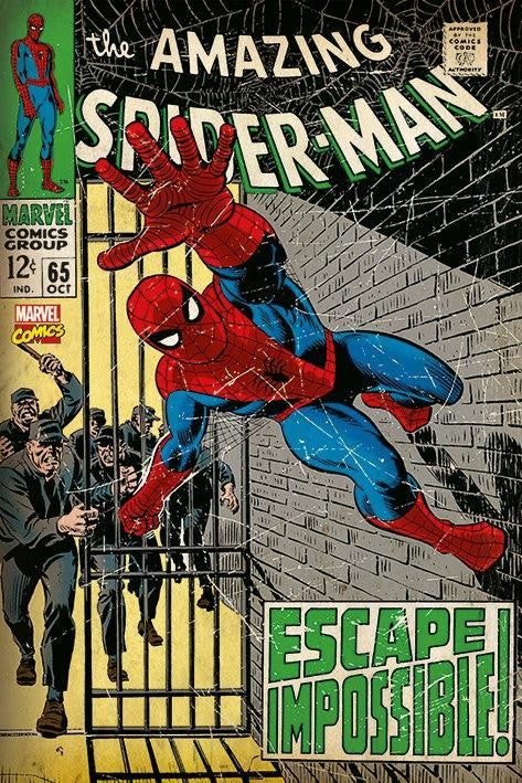 Spiderman Escape Impossible Poster Print - 24x36